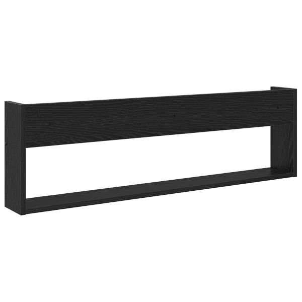 Етажерка за списания с рафт Черния дъб 100 x 12 x 30 см