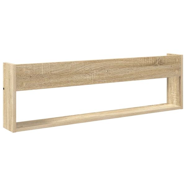 Етажерка за списания с рафт Сонома дъб 100 x 12 x 30 см