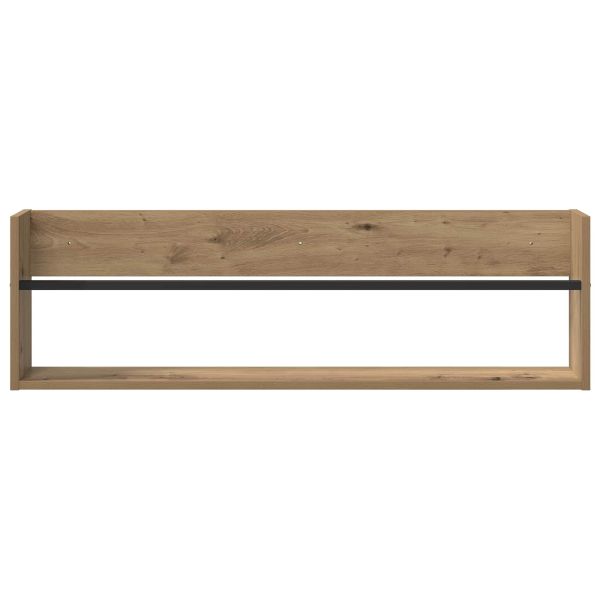 Етажерка за списания 2 pcs Дъб 100 x 12 x 30 см Инженерно дърво