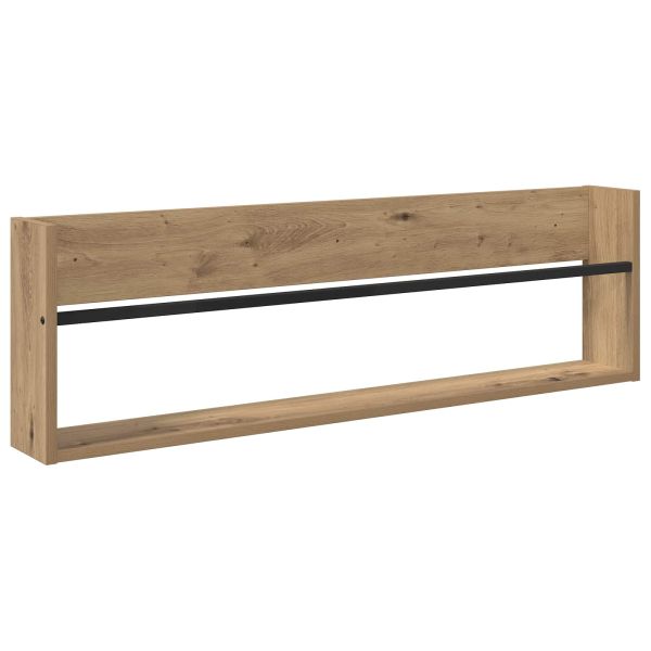 Етажерка за списания 2 pcs Дъб 100 x 12 x 30 см Инженерно дърво