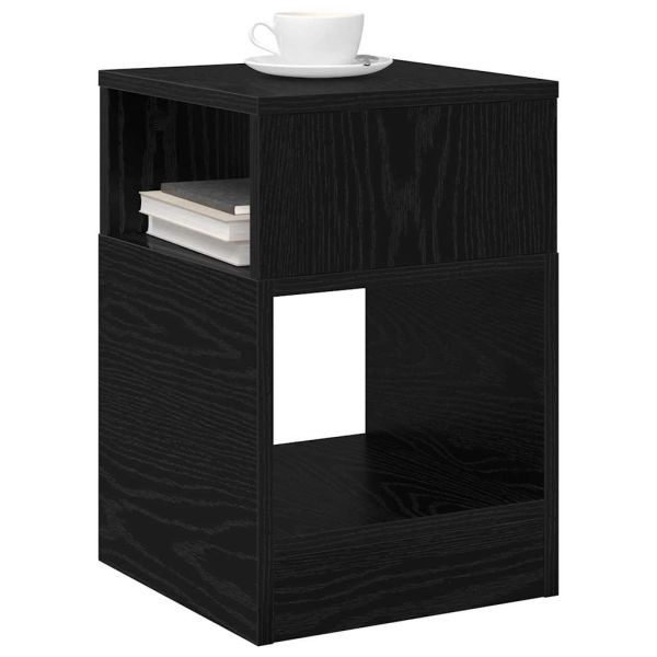 Крайна масичка 2 pcs Черния дъб 30,5 x 30 x 45 см