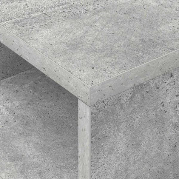 Крайна масичка Циментено сиво 30,5 x 30 x 45 см Инженерно дърво