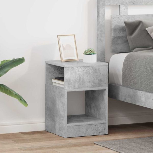 Крайна масичка 2 pcs Циментено сиво 30,5 x 30 x 45 см