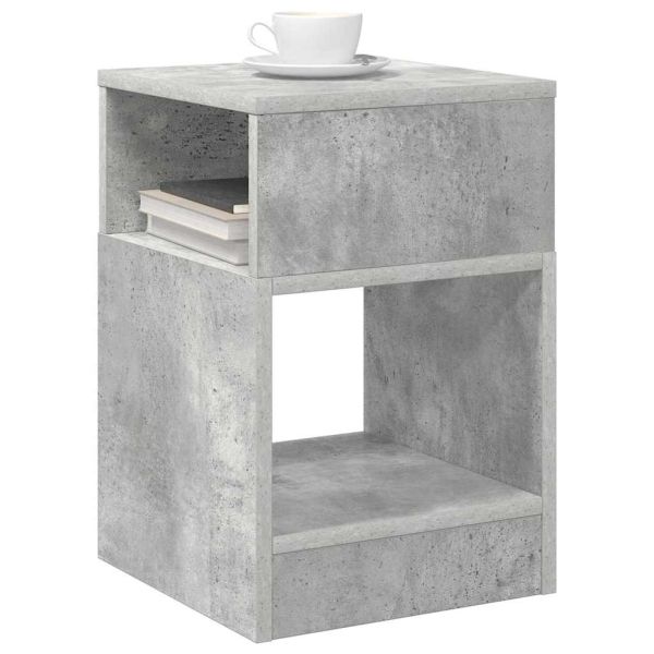 Крайна масичка 2 pcs Циментено сиво 30,5 x 30 x 45 см