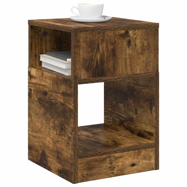 Крайна масичка Димян дъб 30,5 x 30 x 45 см Инженерно дърво