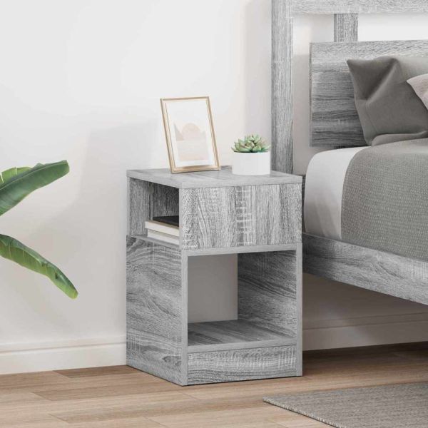 Крайна масичка 2 pcs Сив Сонома 30,5 x 30 x 45 см