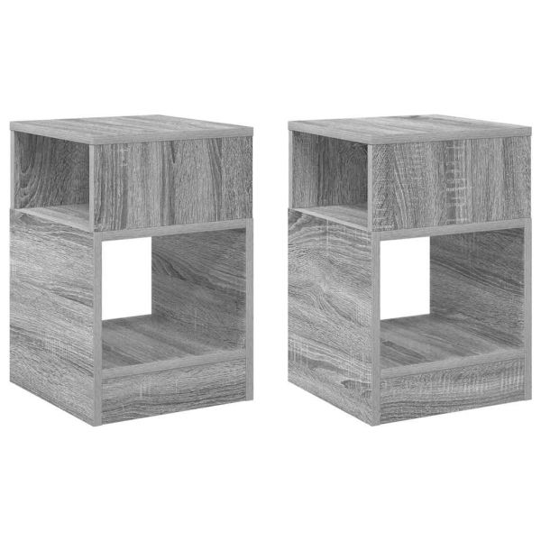 Крайна масичка 2 pcs Сив Сонома 30,5 x 30 x 45 см