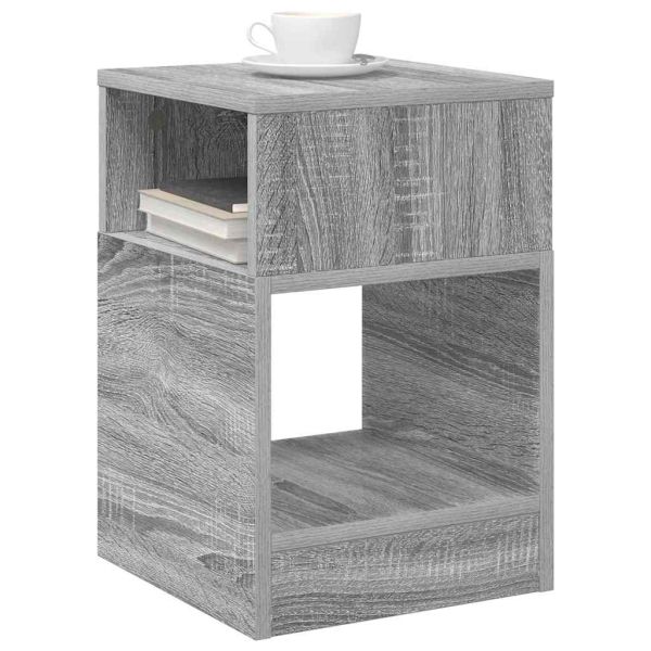 Крайна масичка 2 pcs Сив Сонома 30,5 x 30 x 45 см