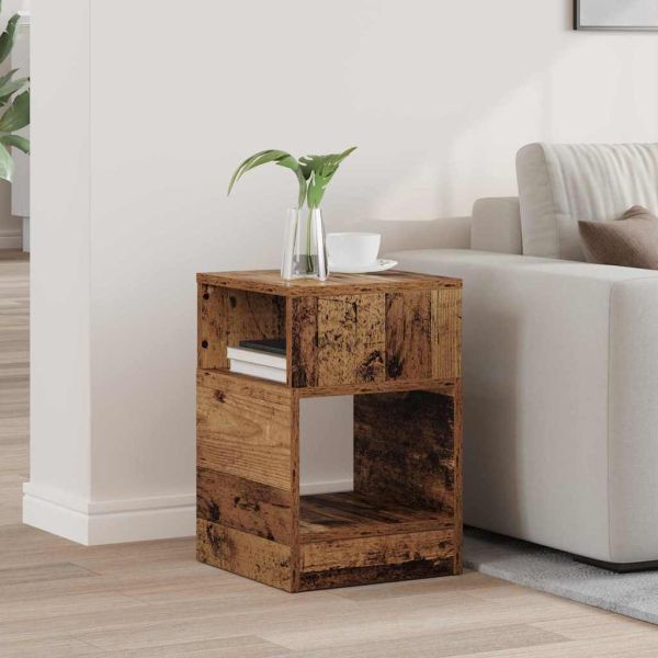 Крайна масичка Старо дърво 30,5 x 30 x 45 см Инженерно дърво