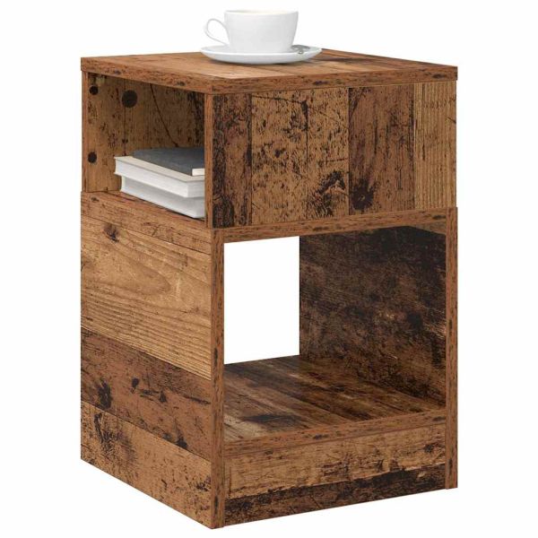 Крайна масичка Старо дърво 30,5 x 30 x 45 см Инженерно дърво