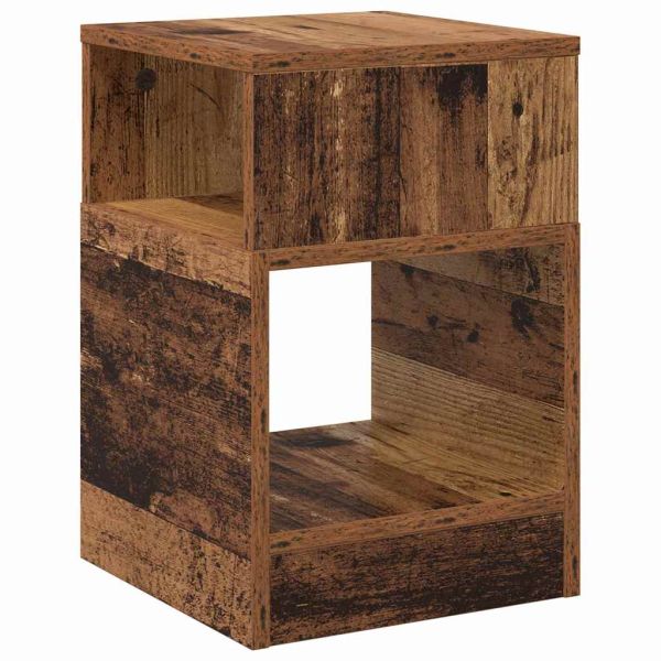 Крайна масичка Старо дърво 30,5 x 30 x 45 см Инженерно дърво