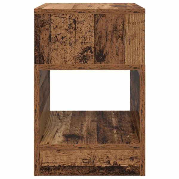 Крайна масичка 2 pcs Старо дърво 30,5 x 30 x 45 см