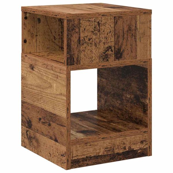 Крайна масичка 2 pcs Старо дърво 30,5 x 30 x 45 см