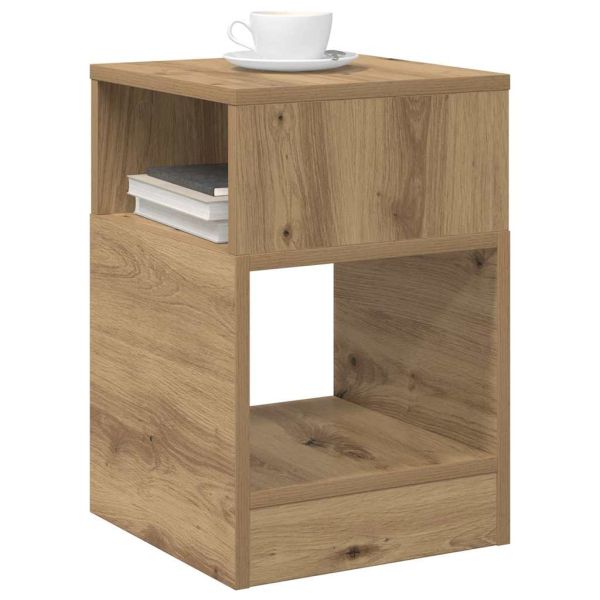 Крайна масичка 2 pcs Дъб 30,5 x 30 x 45 см Инженерно дърво