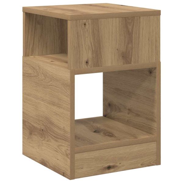 Крайна масичка 2 pcs Дъб 30,5 x 30 x 45 см Инженерно дърво