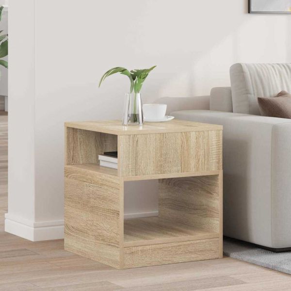 Крайна масичка Сонома дъб 40,5 x 40 x 45 см Инженерно дърво