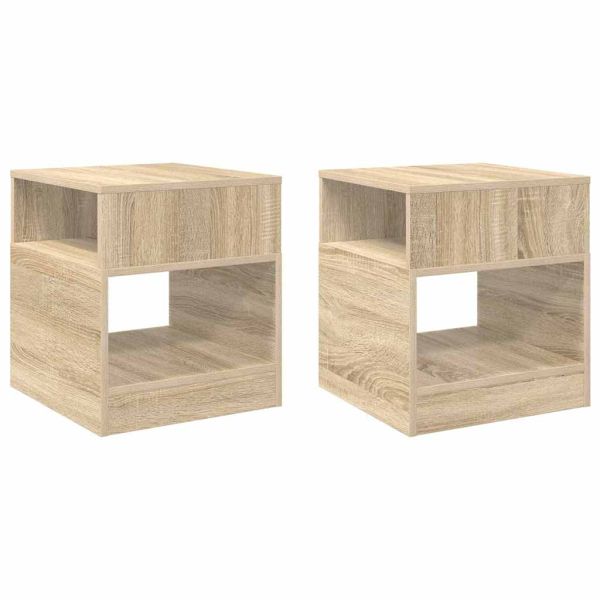 Крайна масичка 2 pcs Сонома дъб 40,5 x 40 x 45 см