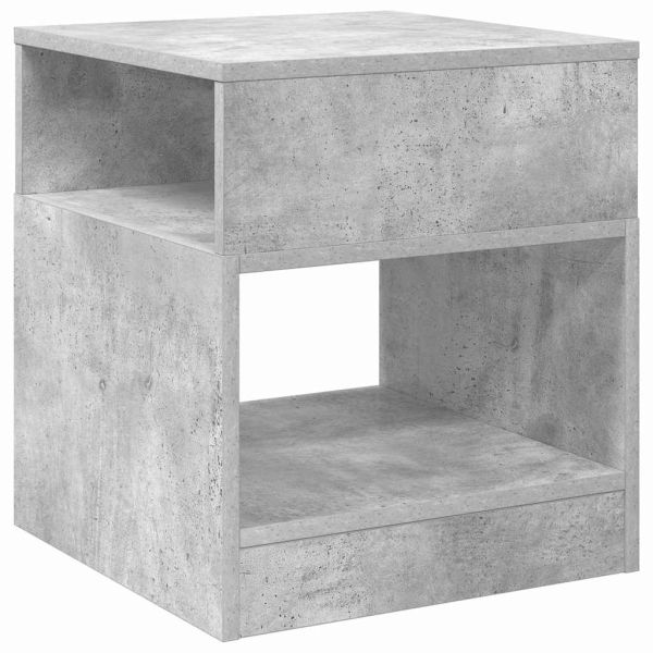 Крайна масичка 2 pcs Циментено сиво 40,5 x 40 x 45 см