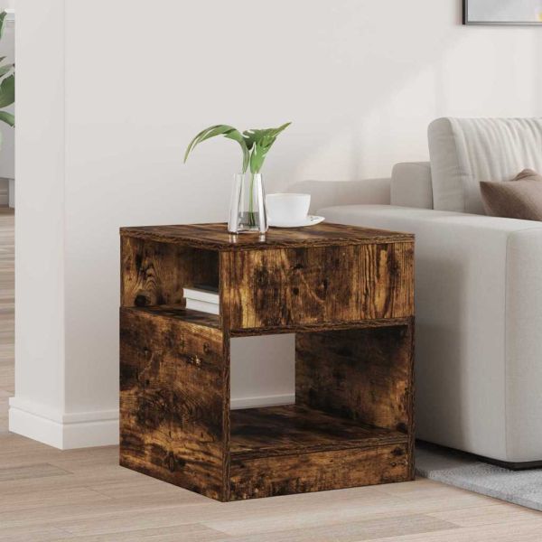 Крайна масичка Димян дъб 40,5 x 40 x 45 см Инженерно дърво