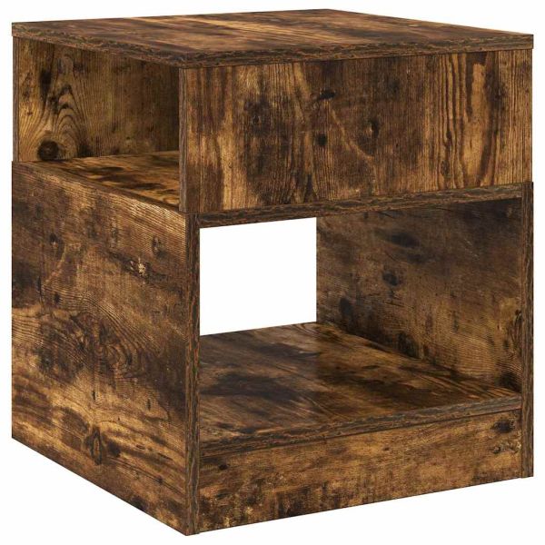 Крайна масичка 2 pcs Димян дъб 40,5 x 40 x 45 см