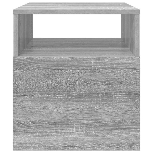 Крайна масичка Сив Сонома 40,5 x 40 x 45 см Инженерно дърво
