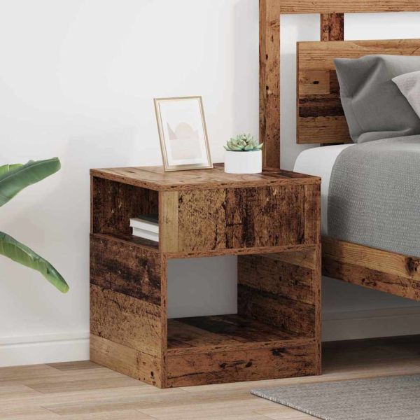 Крайна масичка 2 pcs Старо дърво 40,5 x 40 x 45 см
