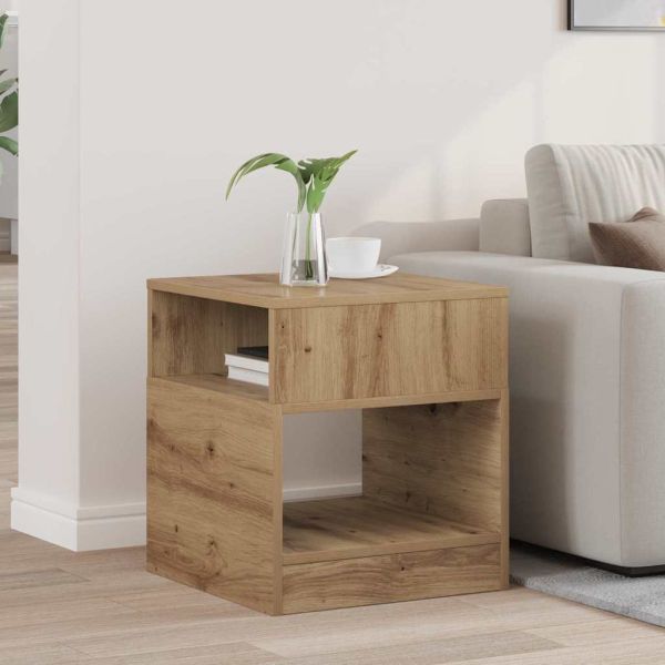 Крайна масичка Дъб 40,5 x 40 x 45 см Инженерно дърво