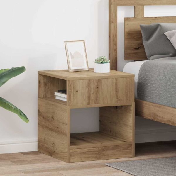 Крайна масичка 2 pcs Дъб 40,5 x 40 x 45 см Инженерно дърво