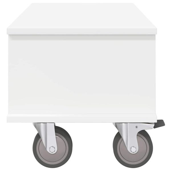 ТВ стойка Бяло 68,5 x 35 x 35 см Инженерно дърво