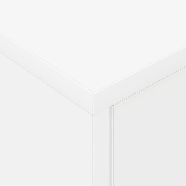 Нощно шкафче 2 pcs Бяло 40,5 x 40 x 48 см Инженерно дърво