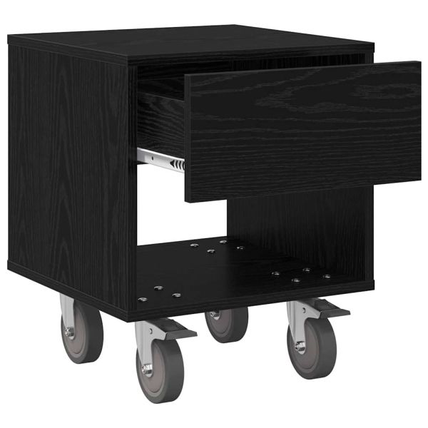 Нощно шкафче 2 pcs Черния дъб 40,5 x 40 x 48 см Инженерно дърво