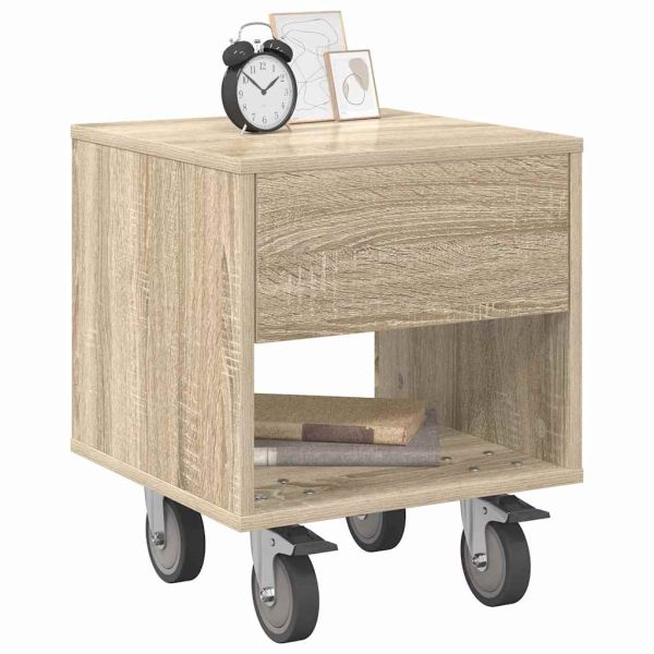 Нощно шкафче Сонома дъб 40,5 x 40 x 48 см Инженерно дърво