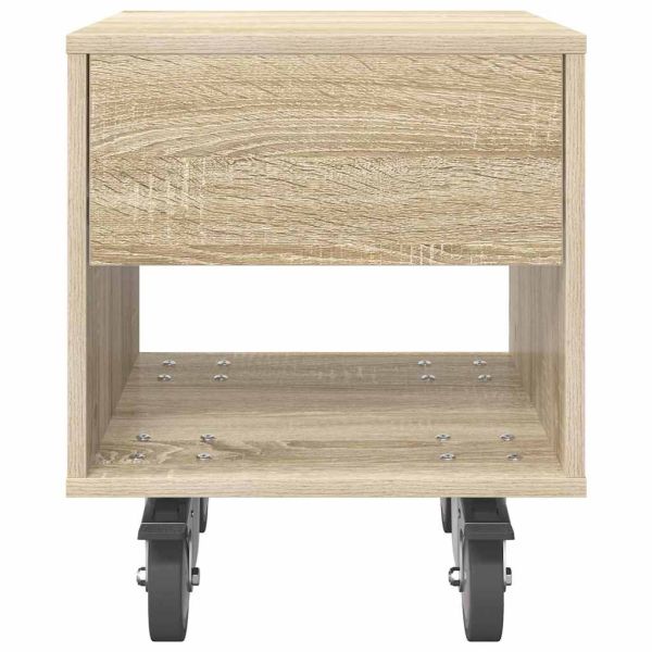 Нощно шкафче 2 pcs Сонома дъб 40,5 x 40 x 48 см Инженерно дърво