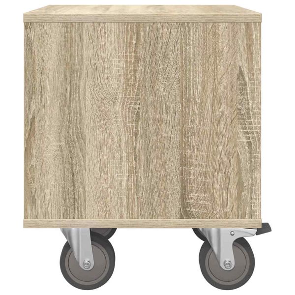 Нощно шкафче 2 pcs Сонома дъб 40,5 x 40 x 48 см Инженерно дърво