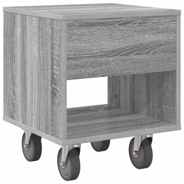 Нощно шкафче Сив Сонома 40,5 x 40 x 48 см Инженерно дърво