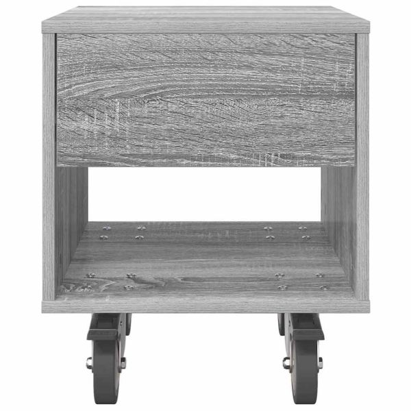 Нощно шкафче 2 pcs Сив Сонома 40,5 x 40 x 48 см Инженерно дърво