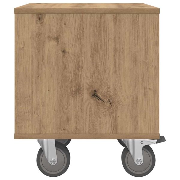 Нощно шкафче 2 pcs Дъб 40,5 x 40 x 48 см Инженерно дърво