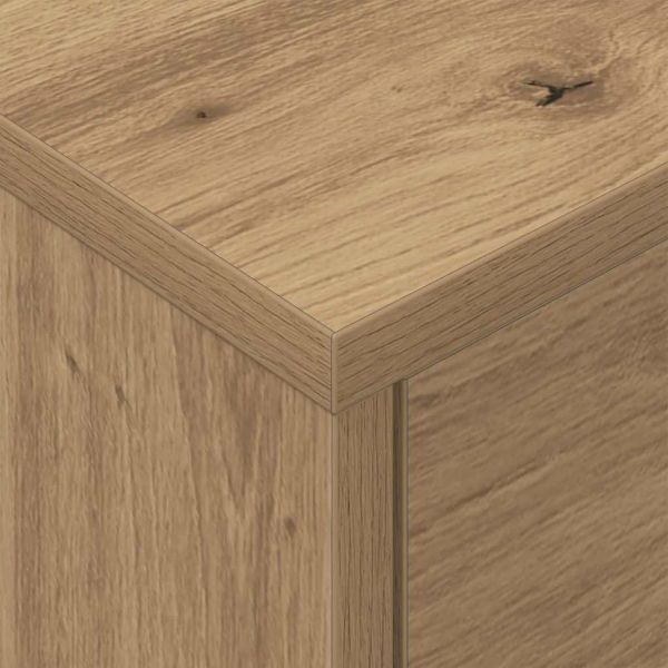 Нощно шкафче 2 pcs Дъб 40,5 x 40 x 48 см Инженерно дърво
