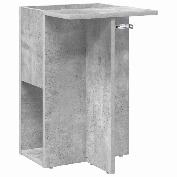 Крайна масичка Циментено сиво 35 x 40 x 55 см Инженерно дърво