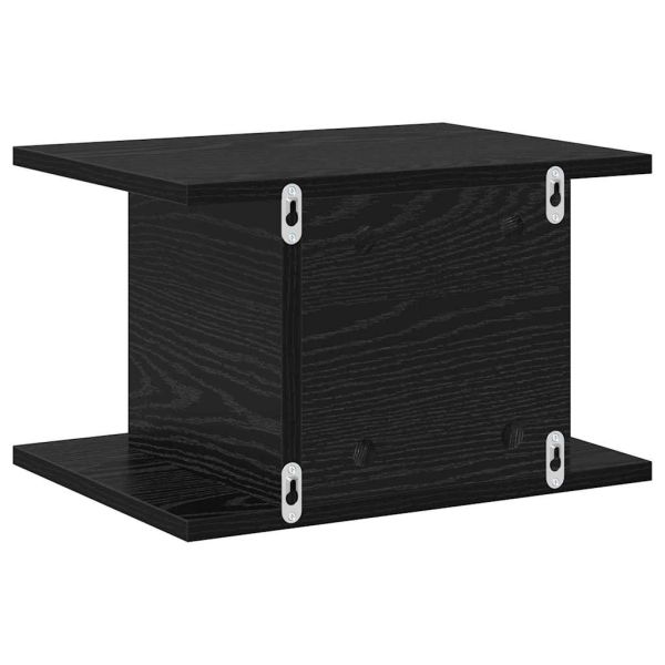 Нощно шкафче 2 pcs Черния дъб 40 x 30 x 25 см Инженерно дърво