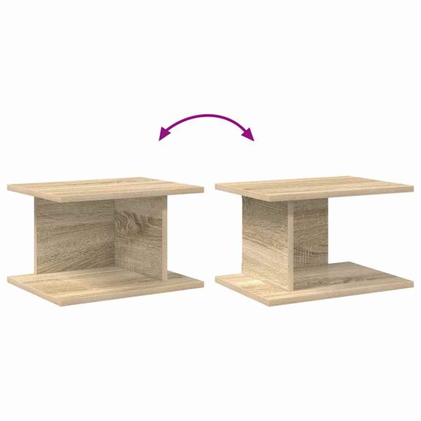 Нощно шкафче 2 pcs Сонома дъб 40 x 30 x 25 см Инженерно дърво
