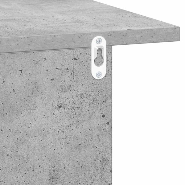 Нощно шкафче Циментено сиво 40 x 30 x 25 см Инженерно дърво
