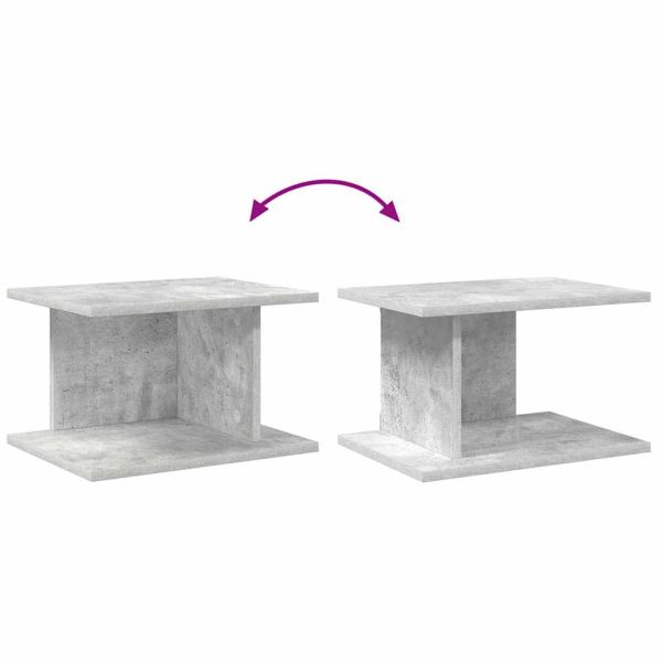 Нощно шкафче 2 pcs Циментено сиво 40 x 30 x 25 см
