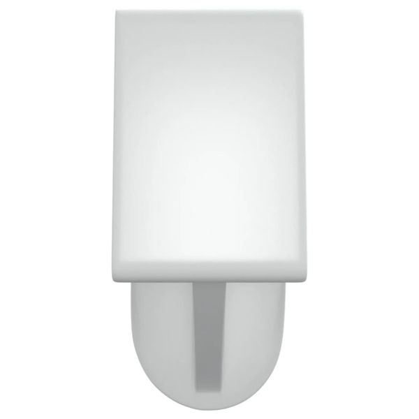 Корнизи за пердета, 2 бр, бяло и сребристо, 40-60 см, алуминий