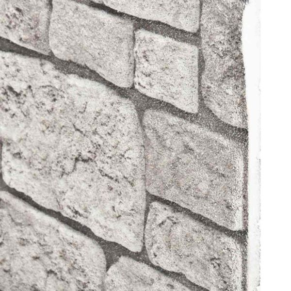 Стенни панели 10 pcs Сиво 100 x 50 cm EPS пяна