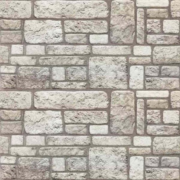 Стенни панели 10 pcs Сиво 100 x 50 cm EPS пяна