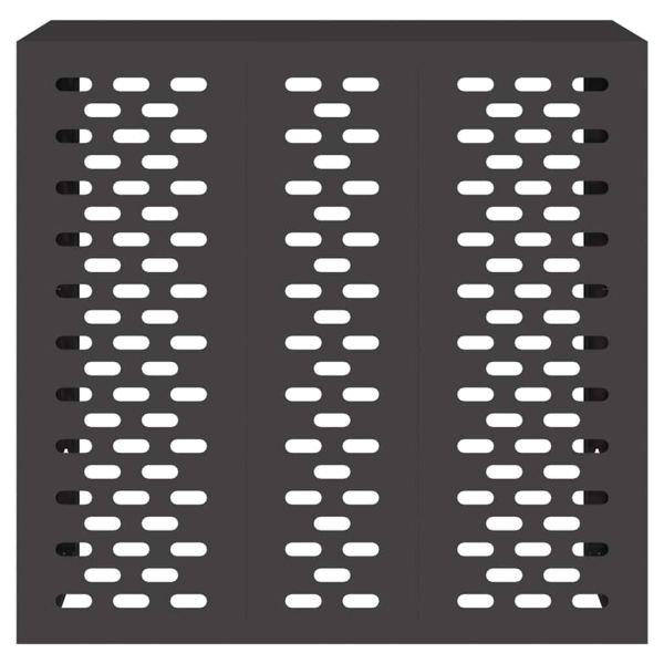 Покритие за климатик Черно 110 x 50 x 105 см Стомана