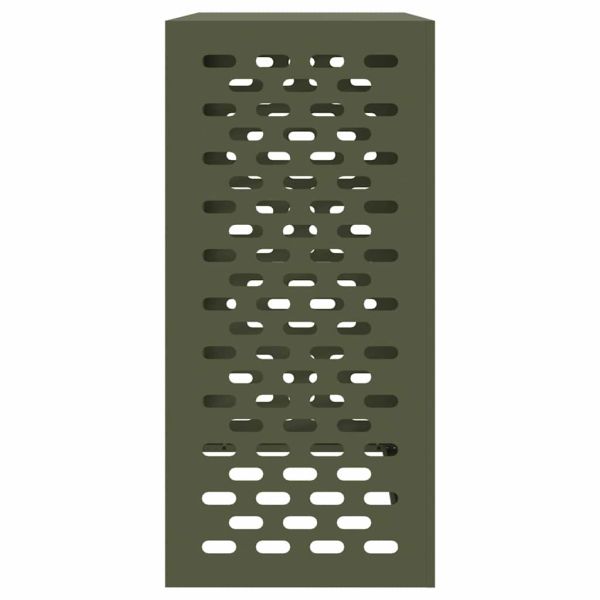 Покритие за климатик Маслиненозелен 110 x 50 x 105 см Стомана