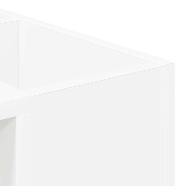 Масичка за кафе Бяло 101,5 x 50 x 37 см Инженерно дърво