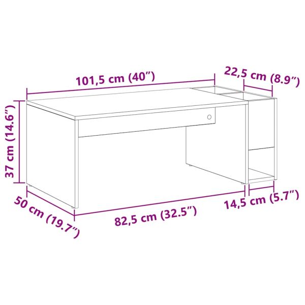 Масичка за кафе Сонома дъб 101,5 x 50 x 37 см Инженерно дърво